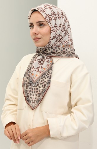 Minelli Soft Scarf 1561-01 Cream Brown 1561-01