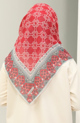 Minelli Soft Scarf 1561-03 Red Cream 1561-03