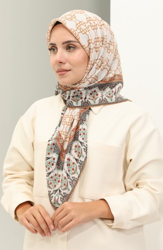 Minelli Soft Scarf 1561-06 Cream Mustard 1561-06