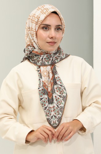 Minelli Soft Scarf 1561-06 Cream Mustard 1561-06