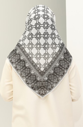 Minelli Soft Scarf 1561-09 white Black 1561-09