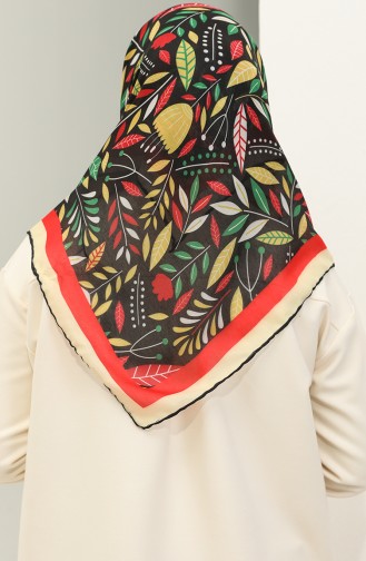 Minelli Soft Scarf 1625-05 Red Lemon Yellow 1625-05