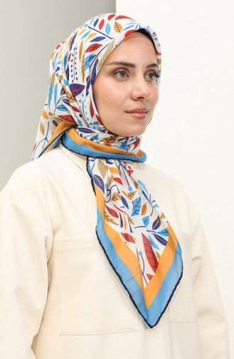 Minelli Soft Scarf 1625-10 Blue Mustard 1625-10