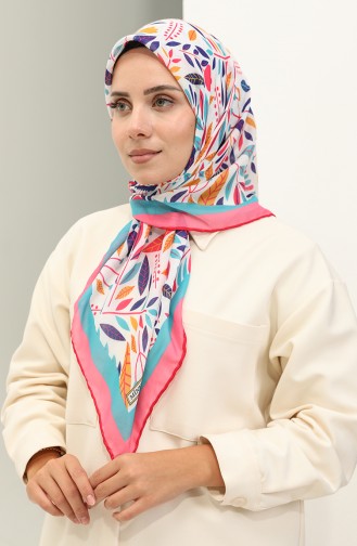 Minelli Soft Scarf 1625-11 Fuchsia Green 1625-11