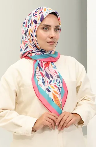 Minelli Soft Scarf 1625-11 Fuchsia Green 1625-11