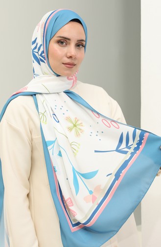 Minelli Crepe Shawl 1578-04 Blue Indigo 1578-04