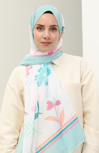 Minelli Crepe Shawl 1578-05 Aqua Green Aqua Green 1578-05