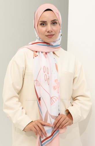 Minelli Crepe Shawl 1578-09 Brown Salmon 1578-09