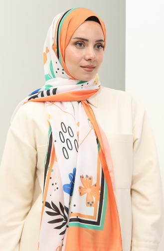 Minelli Crepe Shawl 1578-12 Saxe Orange 1578-12