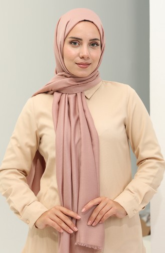 Cotton Plain Shawl 2020-03 Powder 2020-03