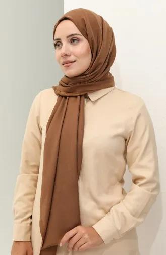 شال سادة قطن 2020-06 بني 2020-06