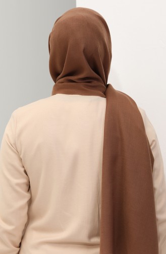 Einfarbiger Baumwollschal 2020-06 Braun 2020-06