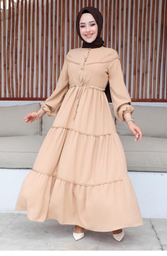 Mink Hijab Dress 10068SGS.VZN