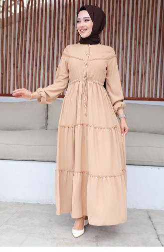 Mink Hijab Dress 10068SGS.VZN