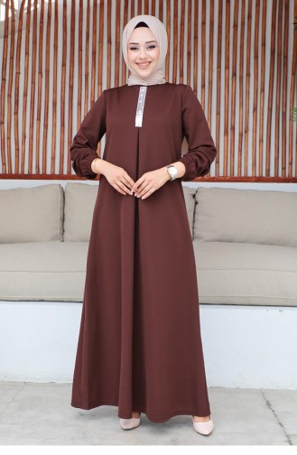 Braun Hijab Kleider 2060MG.KHV