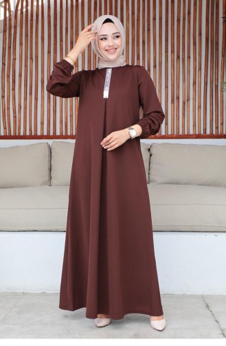Braun Hijab Kleider 2060MG.KHV
