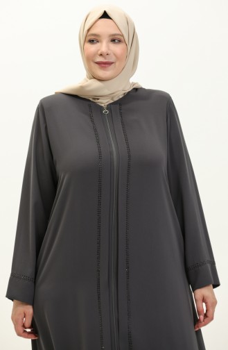 Abaya Grande Taille 4005-06 Gris 4005-06