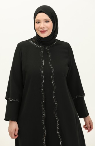 Robe de Soirée Grande Taille 6078-08 Noir 6078-08