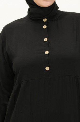 Large Size Viscose Dress 4068-01 Black 4068-01