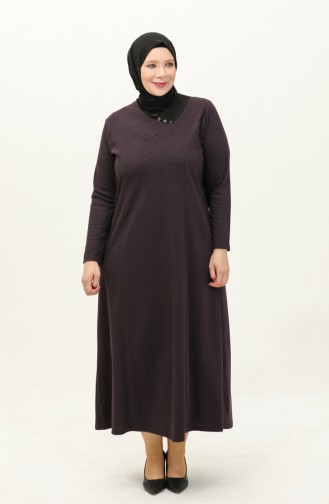 Zwetschge Hijab Kleider 4756.Mürdüm