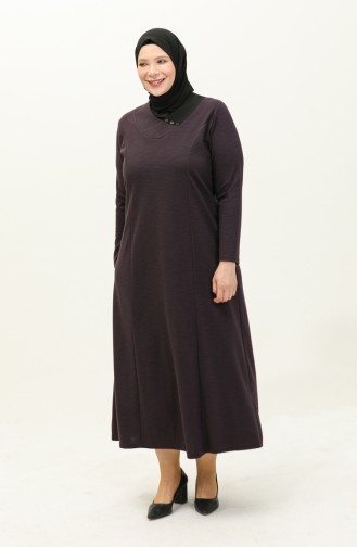 Zwetschge Hijab Kleider 4756.Mürdüm