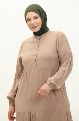 Robe Viscose Grande Taille 4068-03 Vison 4068-03