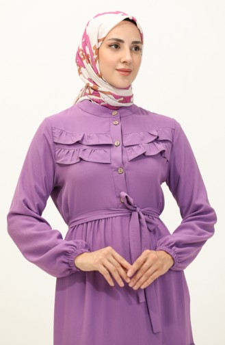 Lilac İslamitische Jurk 1004-01