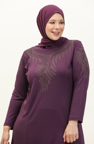 Purple İslamitische Jurk 4946-03