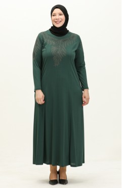 Robe Imprim e Pierre Grande Taille 4946 08 P trole 4946 08 Sefamerve