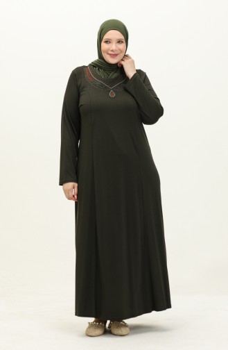 Khaki İslamitische Jurk 4950-04