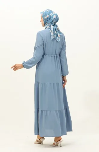 Robe Taille Plissée Tissu Aerobin 2003-06 Bleu 2003-06
