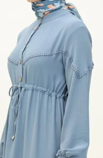 Robe Taille Plissée Tissu Aerobin 2003-06 Bleu 2003-06