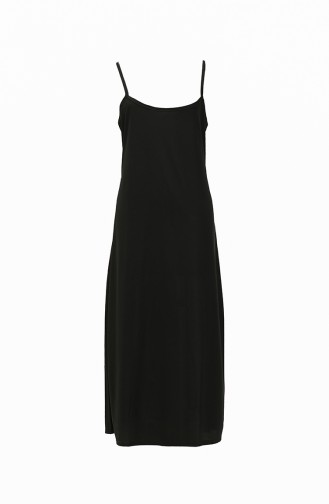 İp Askılı Elbise Astarı 1965-01 Siyah