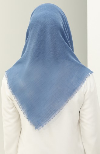 Plain Flame Scarf 2026-06 Indigo 2026-06