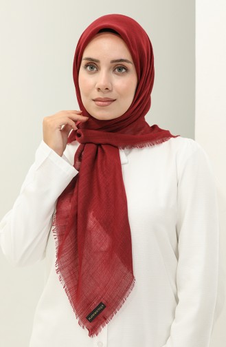 Plain Flame Scarf 2026-17 Claret Red 2026-17