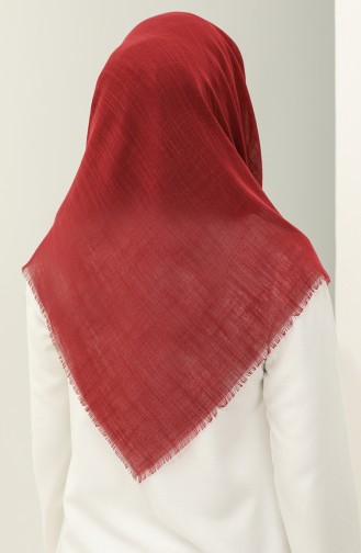 Plain Flame Scarf 2026-17 Claret Red 2026-17