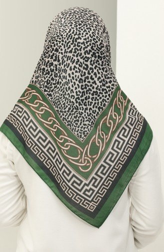 Leopard Print Soft Scarf 2022-07 Dark Khaki 2022-07