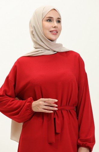 Tunika-Hose mit Gürtel Doppelset 2006-01 Rot 2006-01