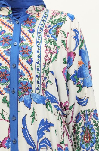Alaçatı Robe Viscose à Motifs 5571Y-02 Saks 5571Y-02