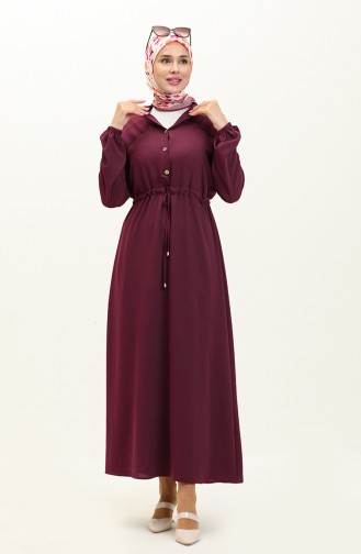 Robe Taille Plissée 1002-03 Cerise 1002-03