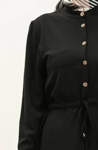 Robe Taille Plissée 1002-06 Noir 1002-06