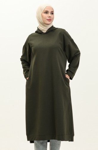 Hooded Sports Tunic 3007-29 Dark Khaki 3007-29