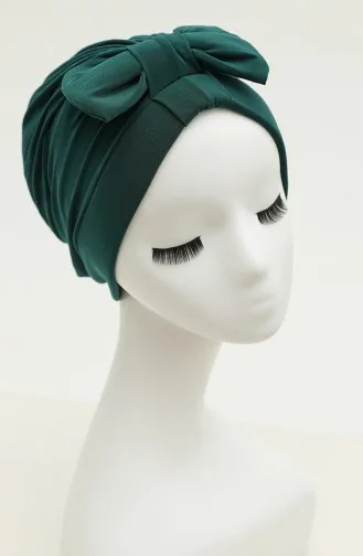 بونية بتصميم متقاطع مخصص للارتداء على الجهتين0023 -07 لون زمردي 0023-07