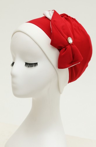 Rot Praktischer Turban 9029-03