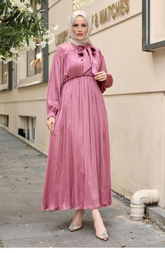 Dusty Rose İslamitische Avondjurk 14699