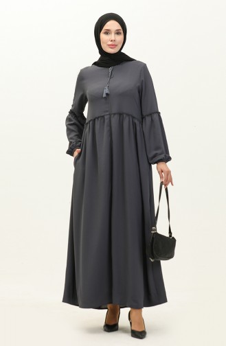 Aerobin Stoff Kordelzug mit Reißverschluss Abaya 2004-05 Grau 2004-05