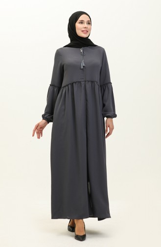Aerobin Stoff Kordelzug mit Reißverschluss Abaya 2004-05 Grau 2004-05