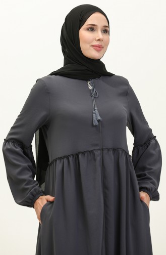Aerobin Stoff Kordelzug mit Reißverschluss Abaya 2004-05 Grau 2004-05
