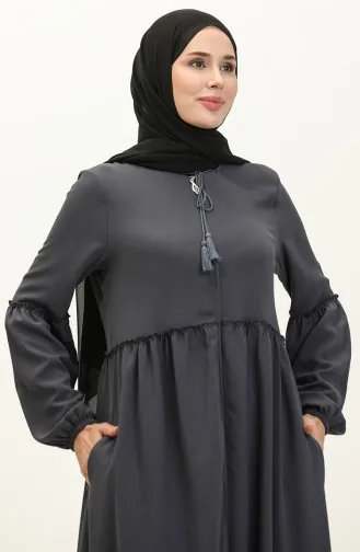 عباية بسحاب نسيج آيروبين 2004-05 رمادي 2004-05