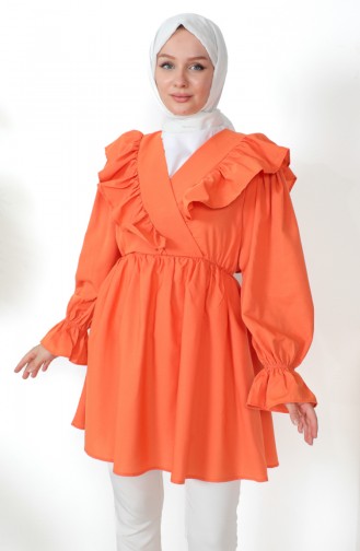 Orange Overhemdblouse 0213-01